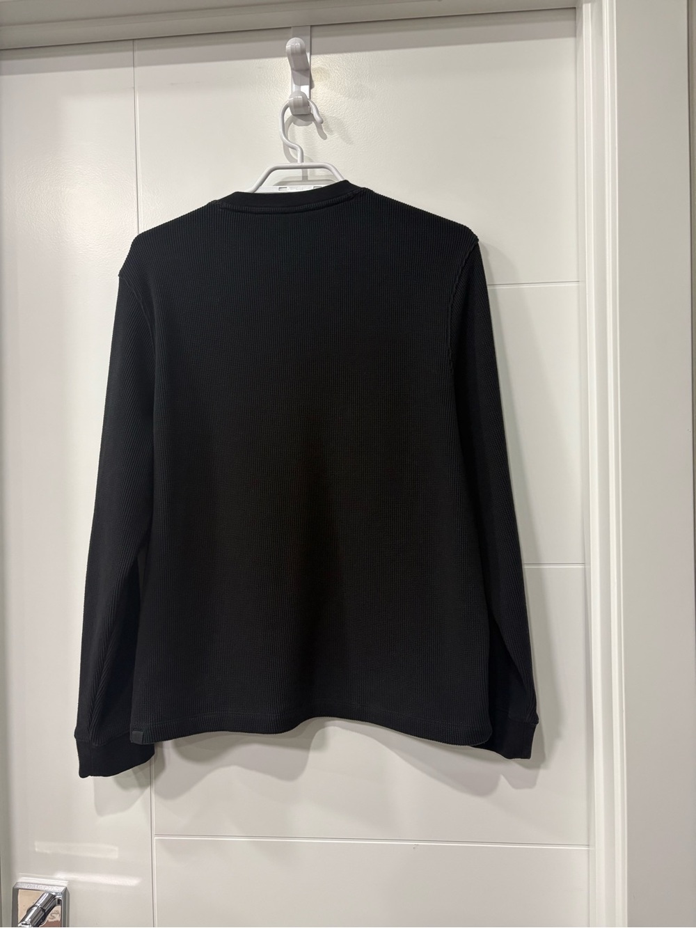 lululemon athletica Black Long-Sleeve Ribbed Crewneck